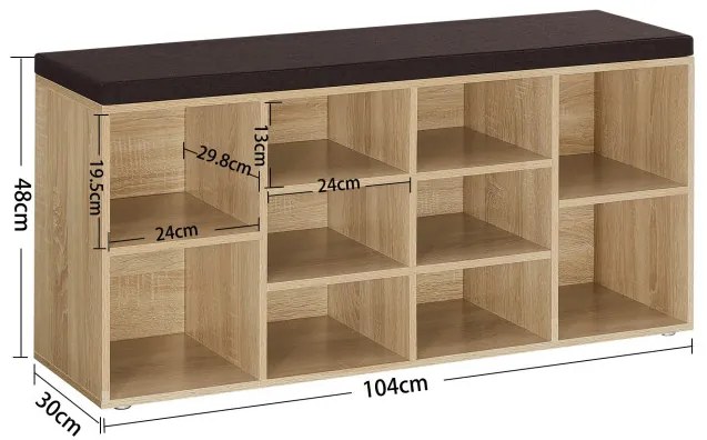 Botník so sedením LHS010X11