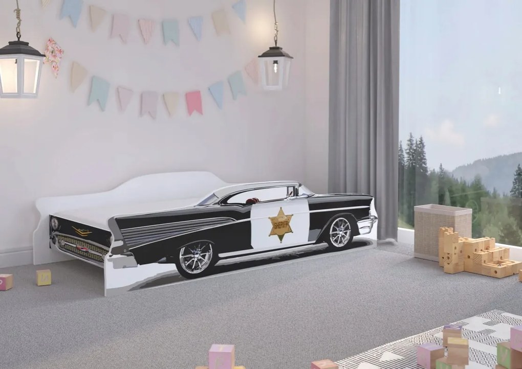 Kvalitná detská posteľ pre mladého šerifa 160 x 80 cm