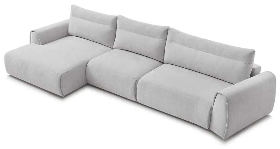 Svetlosivá rohová pohovka Aden – Bobochic Paris