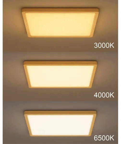 LED stropné svietidlo LED/40W/230V 3000/4000/6500K 50x50 cm béžové
