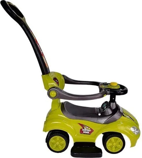 LEAN CARS Mega Car 3v1 Push Ride Yellow