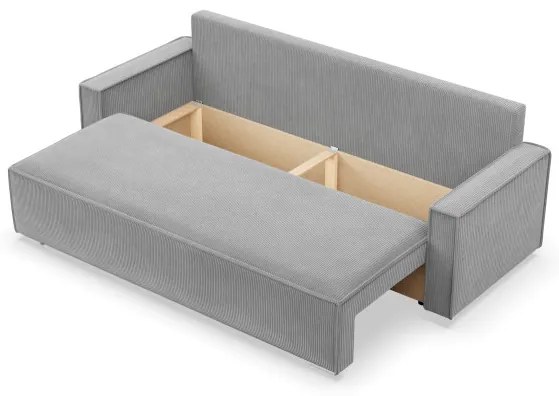 Trojmiestna rozkladacia sedačka NOTO svetlosivá