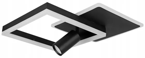 LED stropné svietidlo LED/38W/230V + 1xGU10/30W čierne