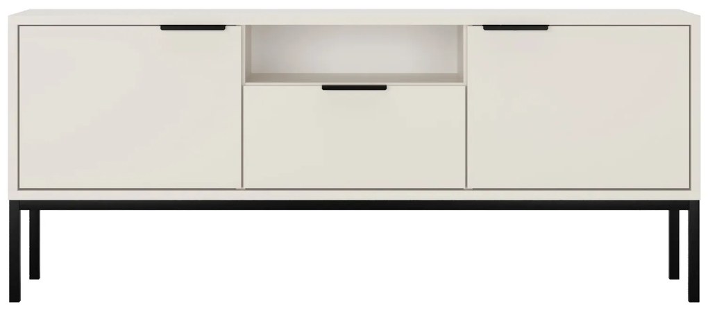 Televízny stolík Austin 135 cm biely/čierny