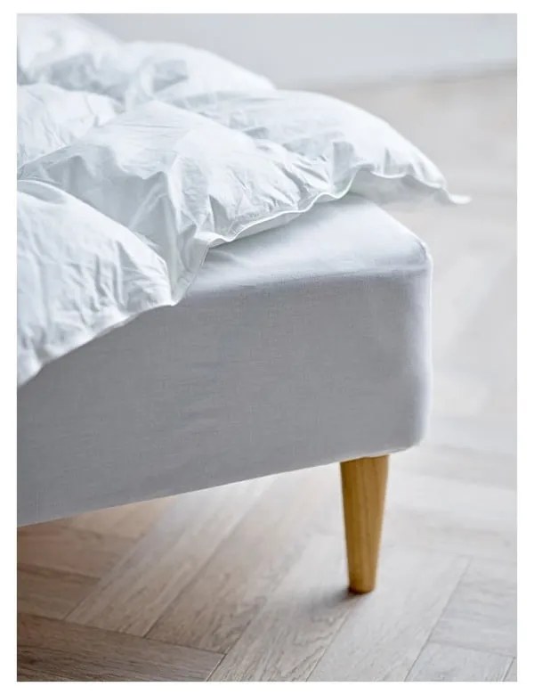 Biela napínacia plachta z Bio bavlny 90x200 cm Calm – Södahl