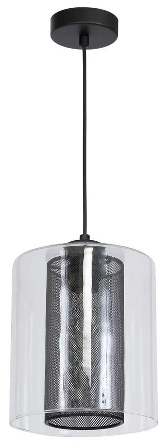 Luster ELDA 1xE27/60W/230V čierna