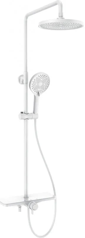 Mexen Frost, sprchová sada s ručnou a dažďovou hlavicou, biela, 78111-20