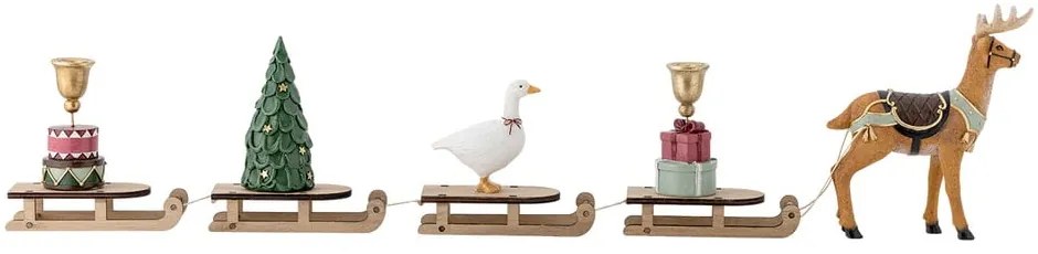 Polyresínový svietnik s vianočným motívom Dasher – Bloomingville