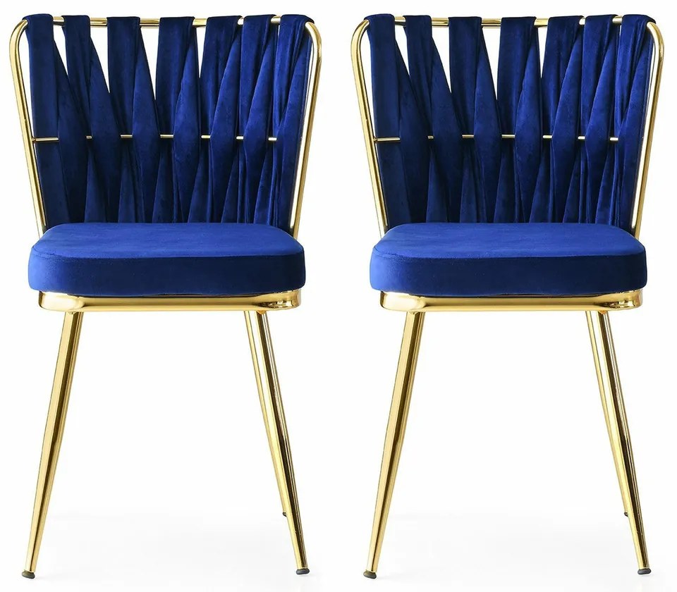 Sada jedálenských stoličiek Kusakli Navy Blue, 2ks