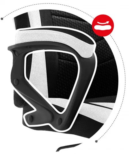 Herná stolička Force - 2.5 biela mesh