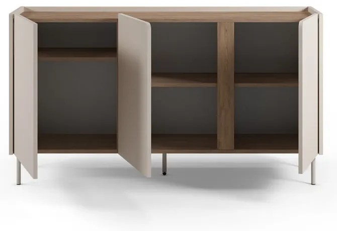 Komoda v dekore duba v krémovo-prírodnej farbe 150x82,5x40,5 cm Lucile – Marckeric