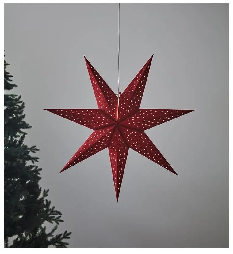 Červená závesná vianočná svetelná dekorácia Clara – Markslöjd