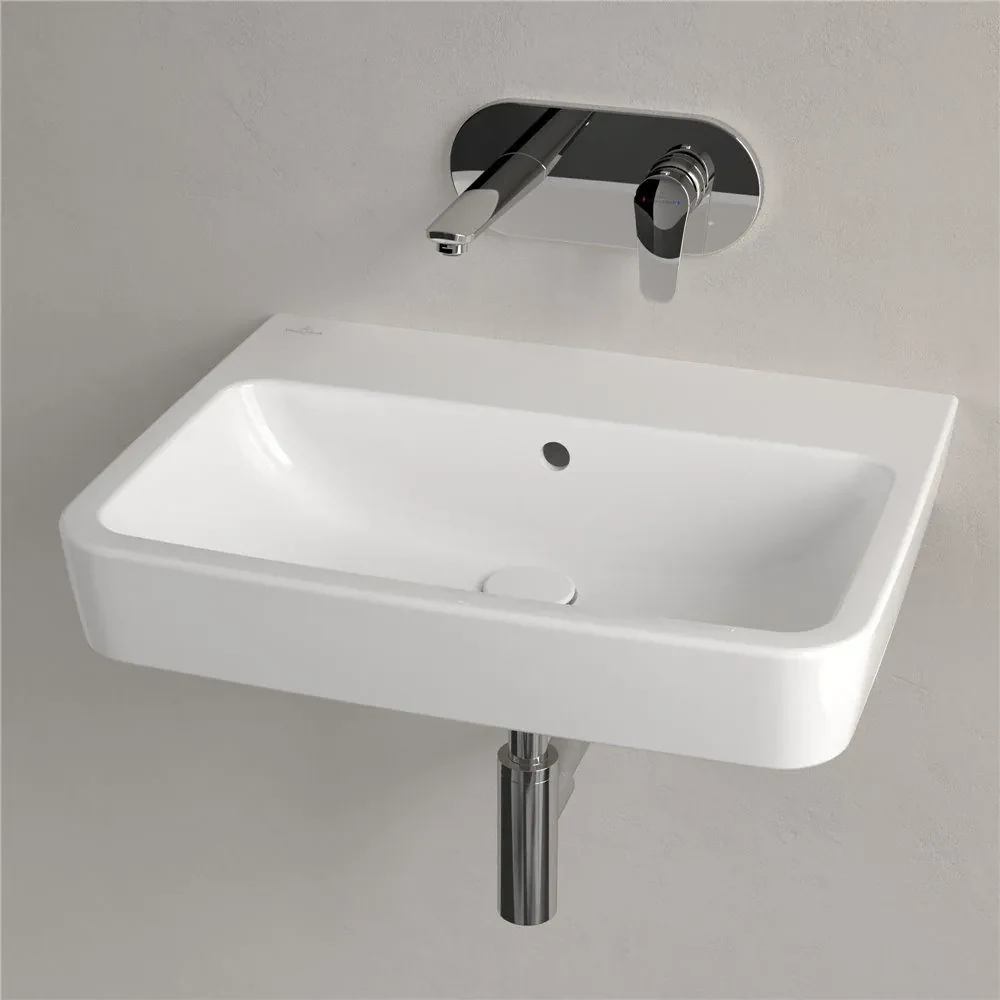 VILLEROY & BOCH O.novo závesné umývadlo bez otvoru (zadná a spodná strana brúsená), s prepadom, 600 x 460 mm, biela alpská, 4A416J01