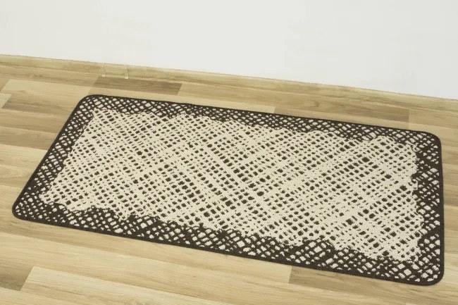 Protišmykový kuchynský koberec/ behúň Flex 19654/19 hnedý