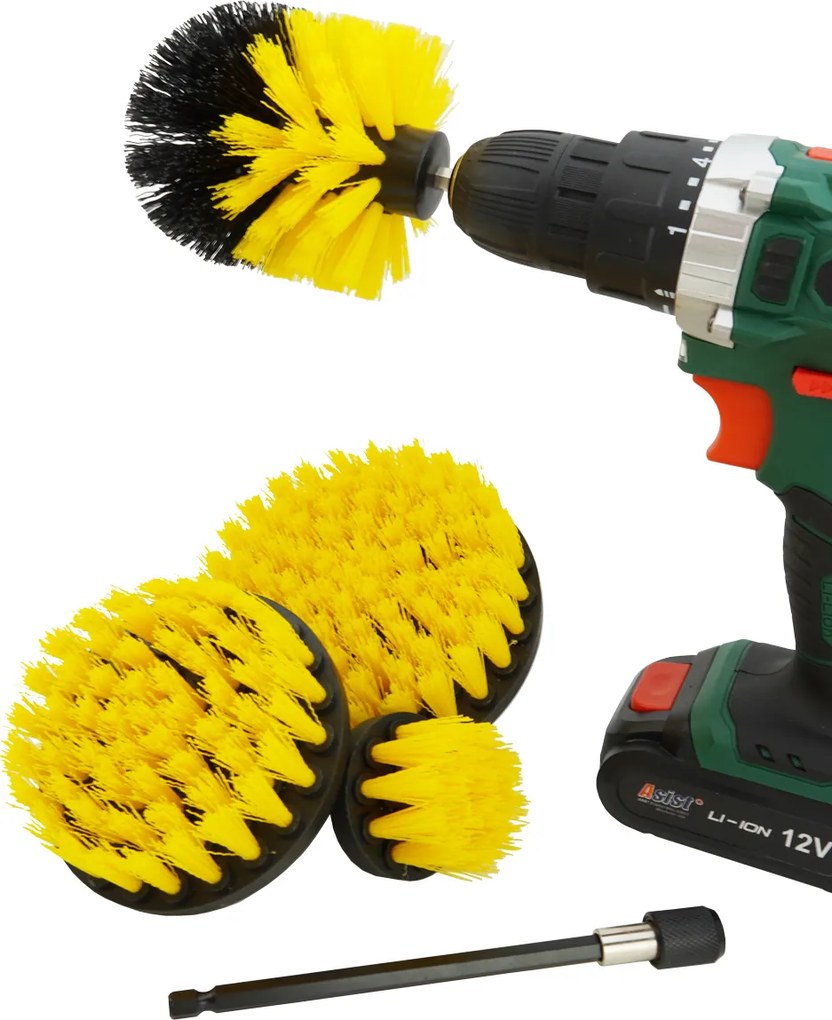 ASIST Sada univerzálnych kefiek – 4 diely s nástavcom 15 cm