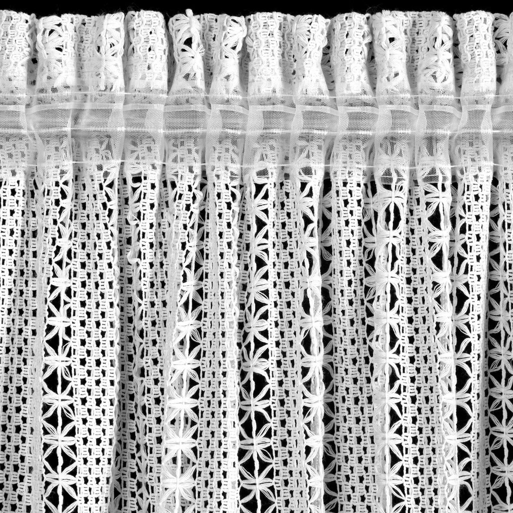 ZÁVES NA PÁSKE BONITA 140X270 CM BIELA