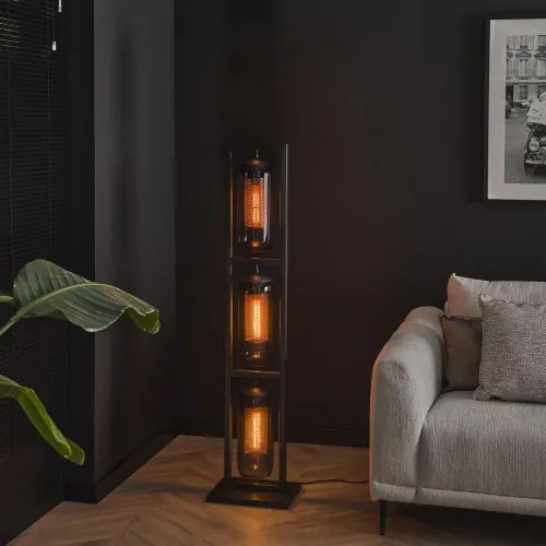 Stojaca lampa 78-37 3L Tower Smoked Glass - Komfort-nábytok