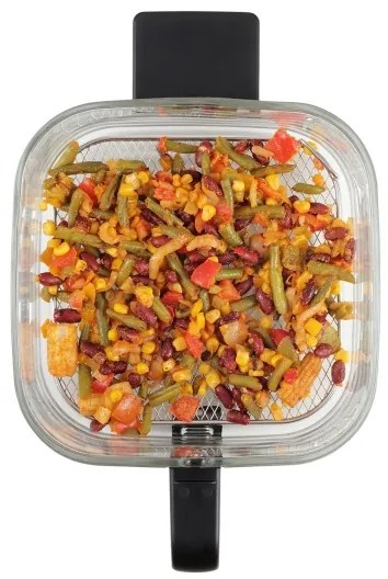 Concept FR5500 - Teplovzdušná fritéza GLASS & FAST 5,5 l 1200W/230V čierna