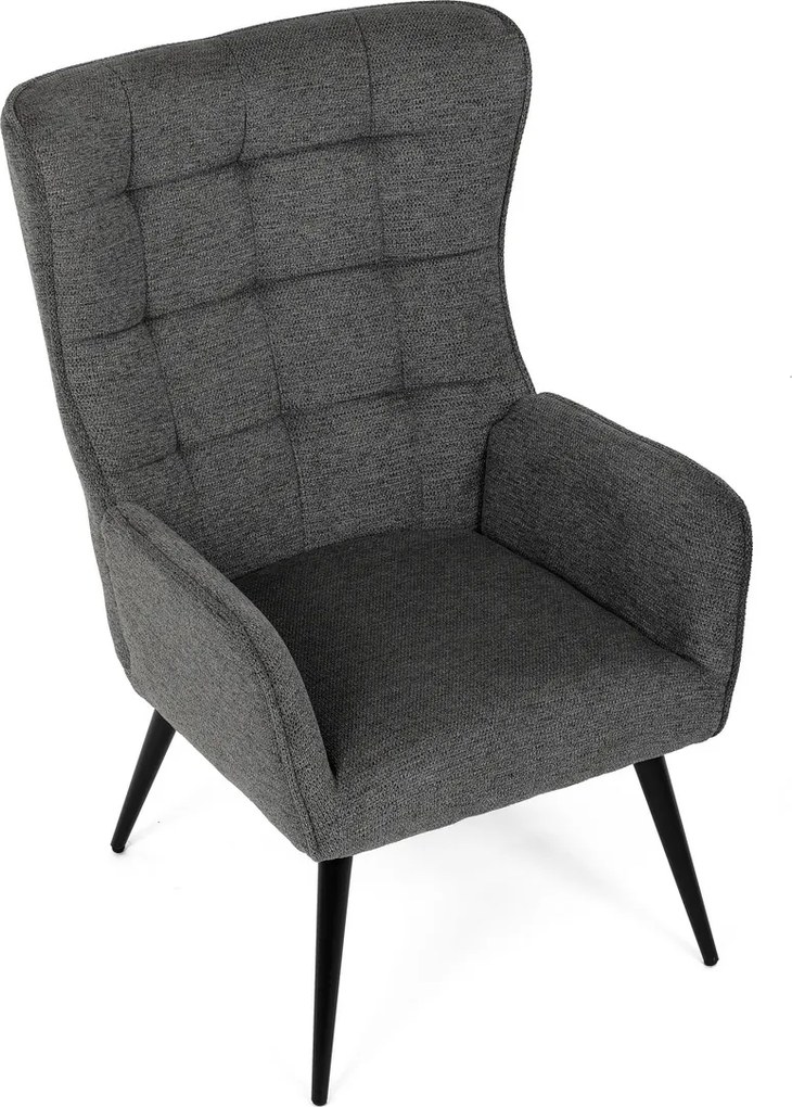 Relaxačné kreslo 315 GREY2, tmavosivá