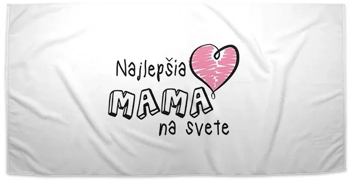 Sablio Uterák Najlepšia mama na svete - 50x100 cm
