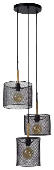 Lucide 45459/03/30 - Luster na lanku BASKETT 3xE27/40W/230V