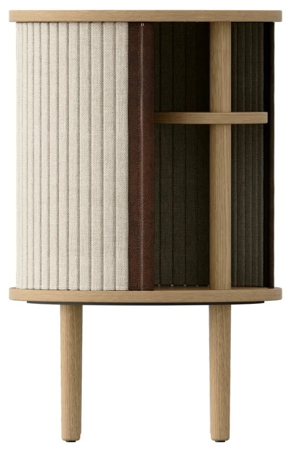 Okrúhly odkladací stolík z dubového dreva ø 38 cm Audacious – UMAGE