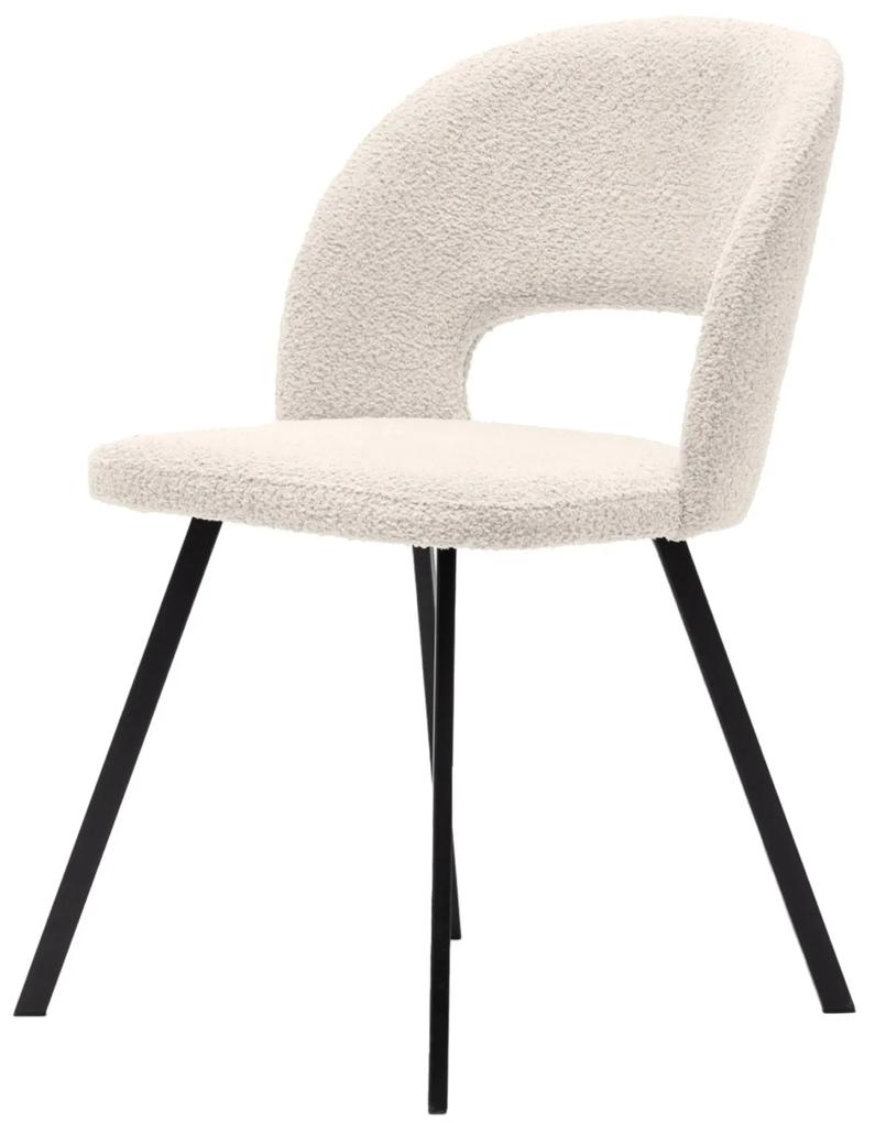 Dizajnová jedálenská stolička Caspian biela