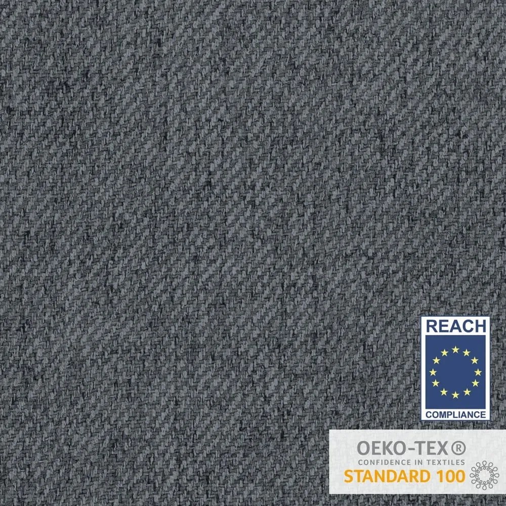 Sivá čalúnená jednolôžková posteľ 100x200 cm Scala – Maison de Rêve