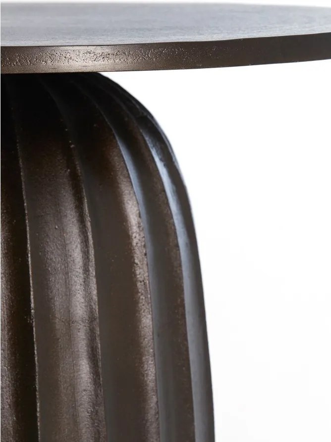 Kovový okrúhly odkladací stolík ø 60 cm Veglia – Light &amp; Living