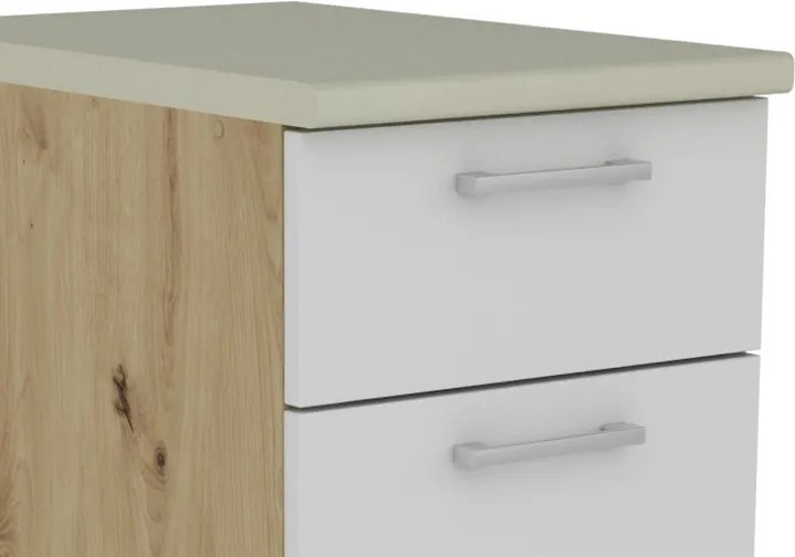 Kuchynský blok Irma, dub artisan/biela