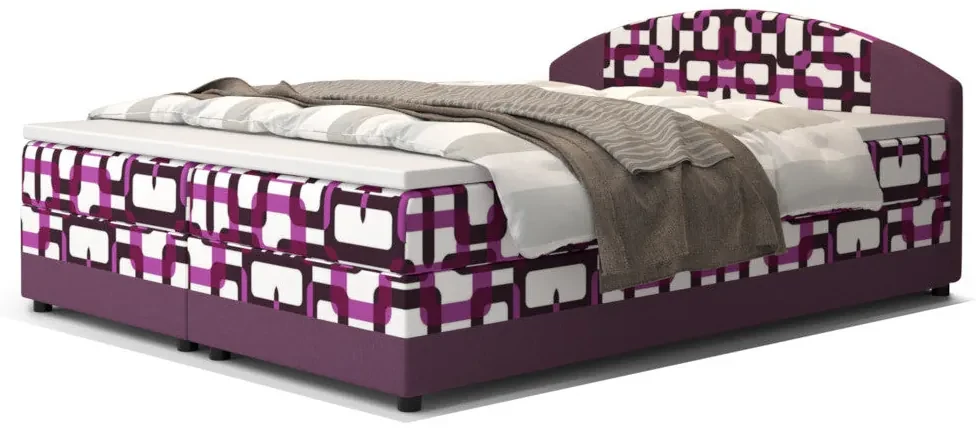 Čalouněná postel boxspring ORAN - damir 2/rainbow 9 / 160x200