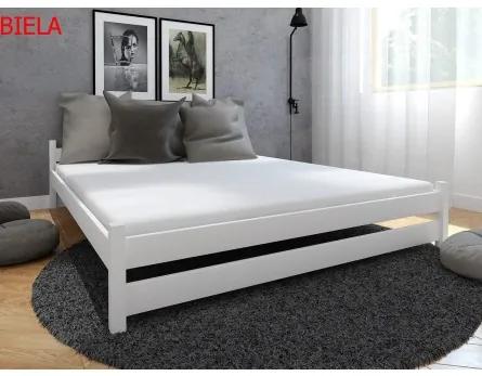 Sammer Klasická drevená posteľ s čelom a roštom DARIA DARIA 120 x 200 cm Biela