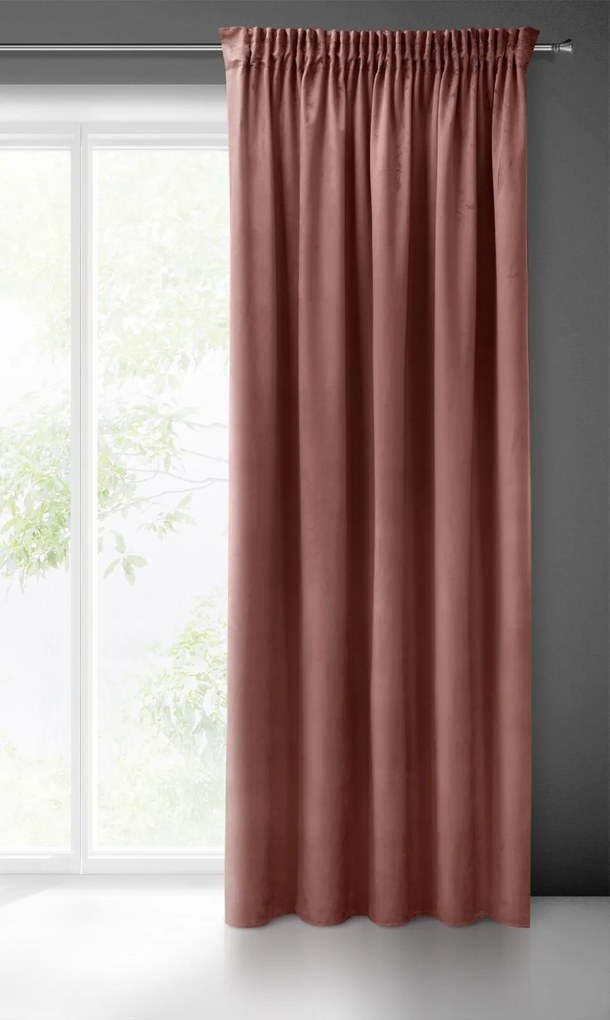 ZATEMŇOVACÍ ZÁVES NA PÁSKE PIERRE CARDIN SIBEL 140X270 CM STARORUŽOVÁ