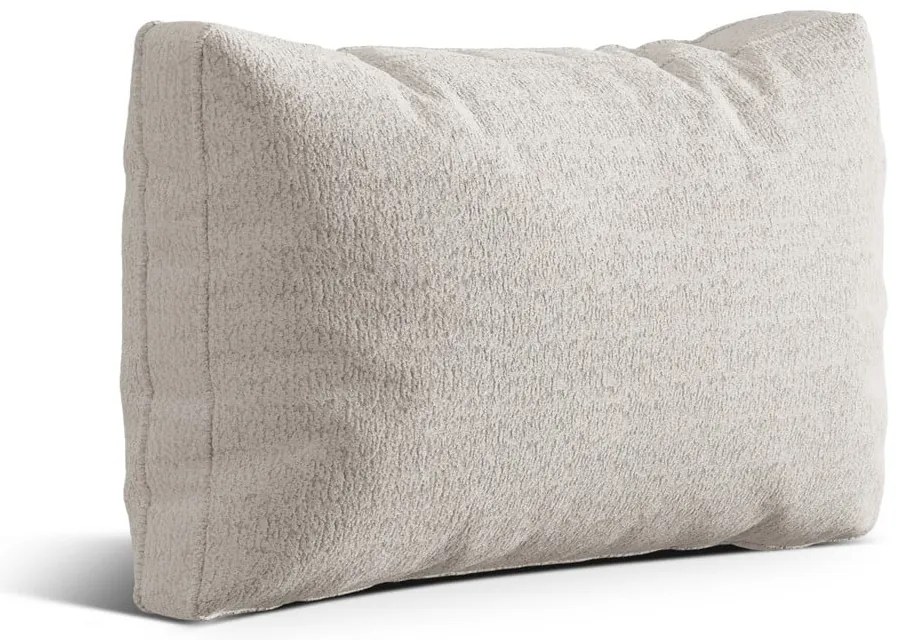 Béžový vankúš na gauč z textílie buklé Kemi – Cosmopolitan Design