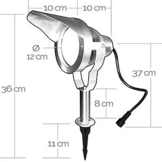 LED Vonkajšie svietidlo EASY CONNECT 1xGU10/10W/230V IP67 matný chróm