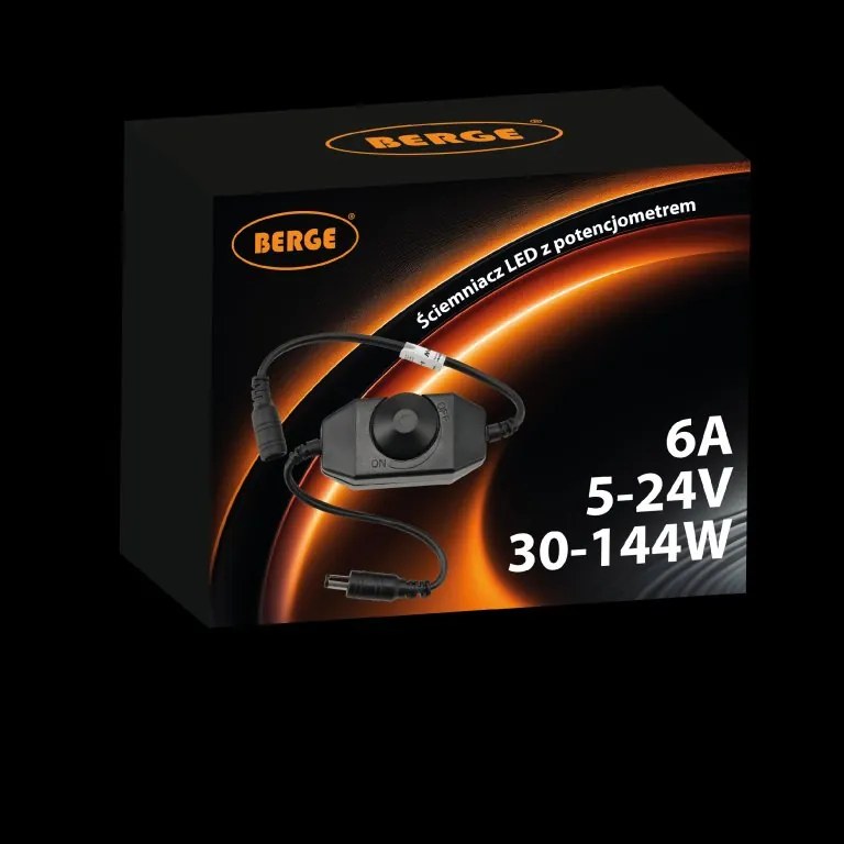 Stmívač LED pásků 12V/24V s nastavitelným potenciometrem 6A