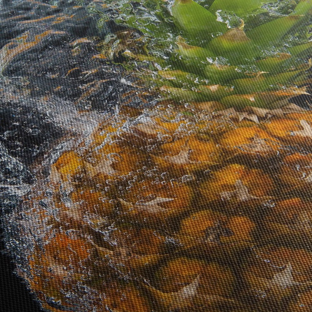 Obraz ananásu vo vode (120x50 cm)