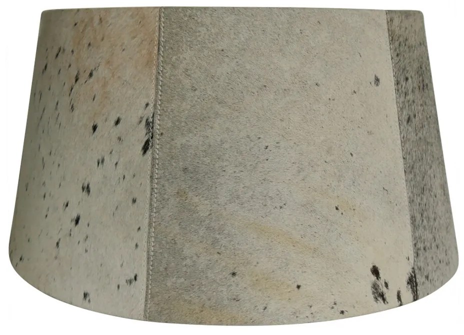 Šedo čierne tienidlo na lampu z hovädzej kože 50 cm - 40 * 50 * h 26 cm