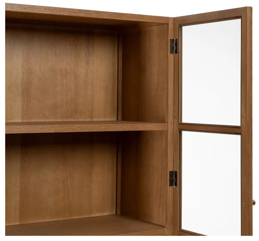 Vitrína v dekore jaseňa v prírodnej farbe 84,5x198 cm – Ixia