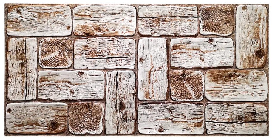 3D PVC obkladový panel 96 x 48 cm - Provence Wood provensálske drevo