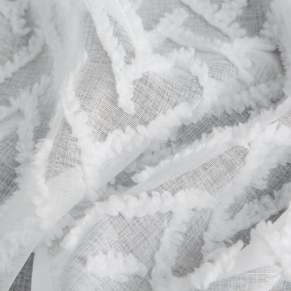 ZÁVES NA KRRÚŽKOCH ESTERI 140X250 CM BIELA