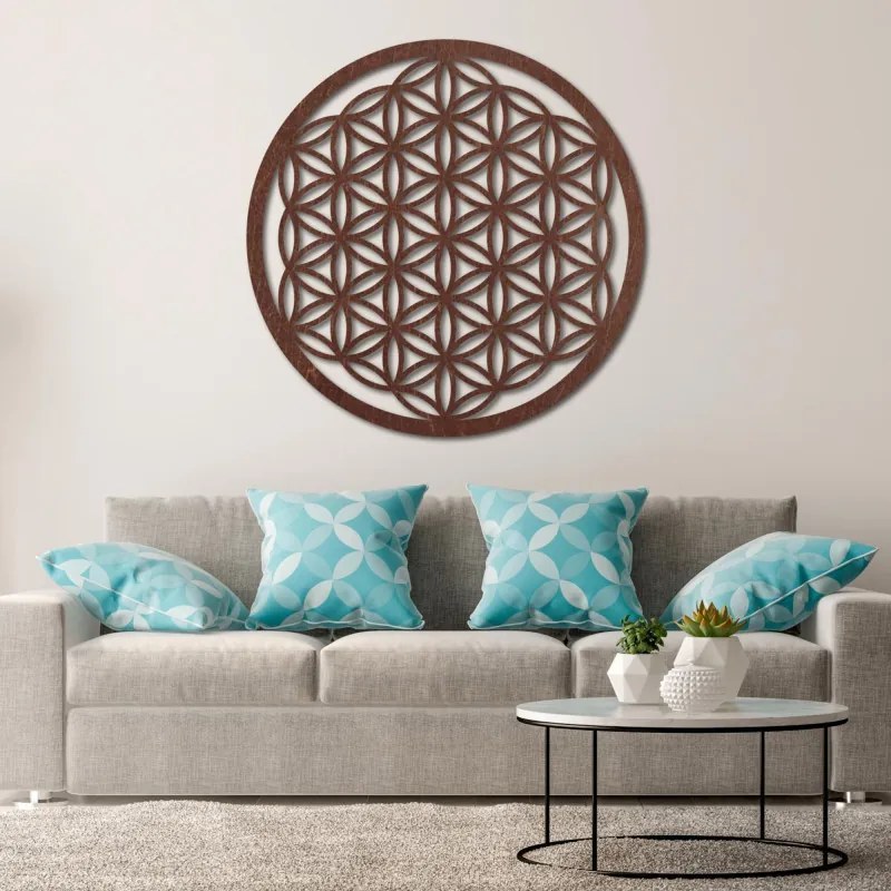 Drevená dekorácia Kvet života – posvätná geometria a mandala na stenu | SENTOP PR0168-akcia20