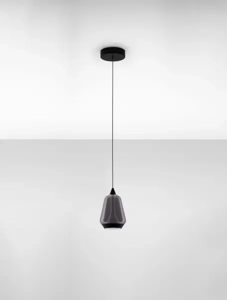 Minimalistický luster Alish 1 Čierna