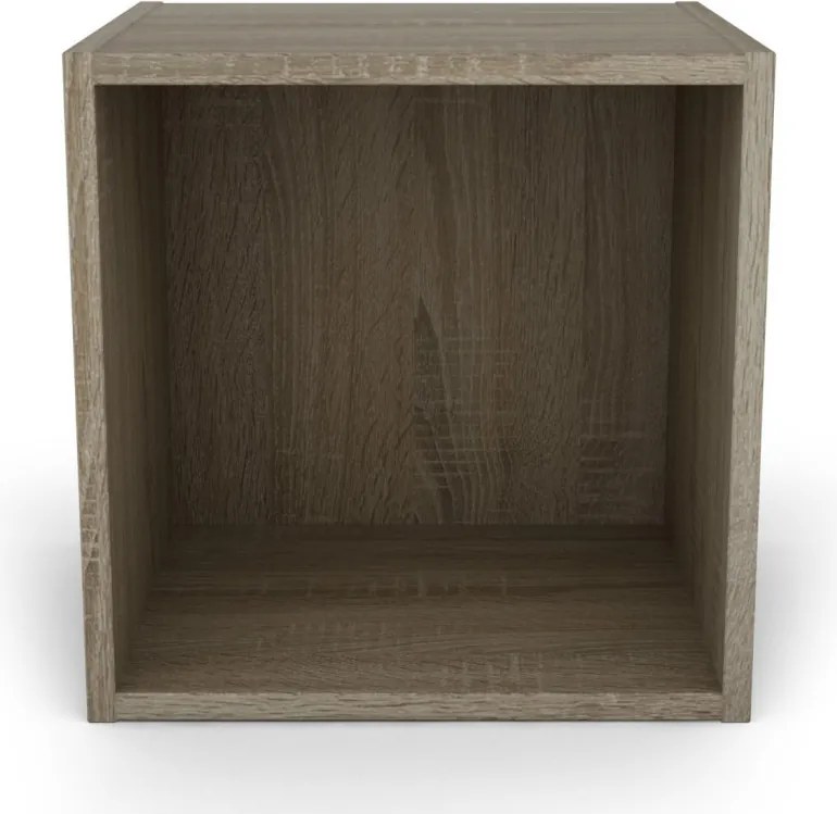 Nástenný regál s 1 priehradkou Jerry, dub sonoma