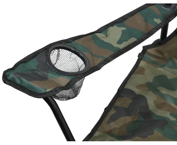Skladacia kempingová stolička maskáčová