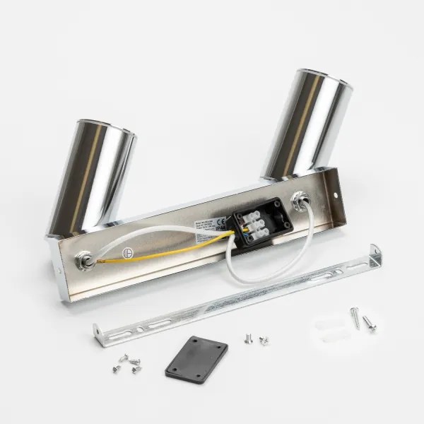 Brilagi - Kúpeľňové bodové svietidlo SELE 2xGU10/30W/230V IP44 lesklý chróm