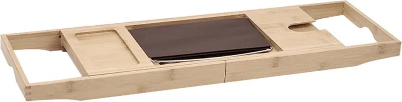 Mexen Bamboo polička na vaňu 70-100 cm, prírodný bambus - 701270-00