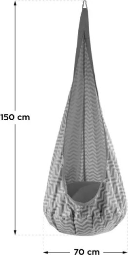 Detská hojdačka Doppo 20 sivá