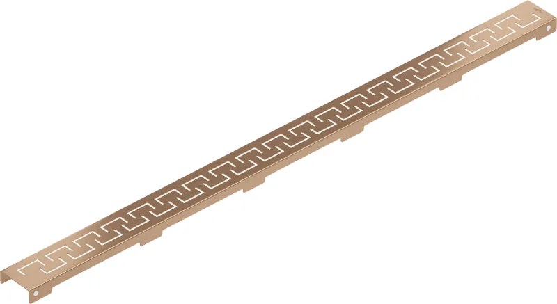 Mexen Flat, krytka pre lineárny podlahový žľab 90 cm, vzor M15, medená matná, 1C24090