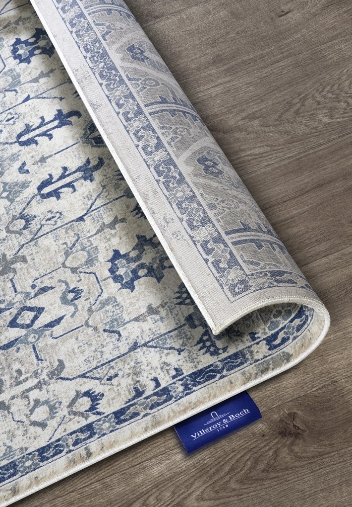 Villeroy & Boch, Kusový koberec Villeroy & Boch 106121 Cream, Blue, 120x170, modrá, obývacia izba